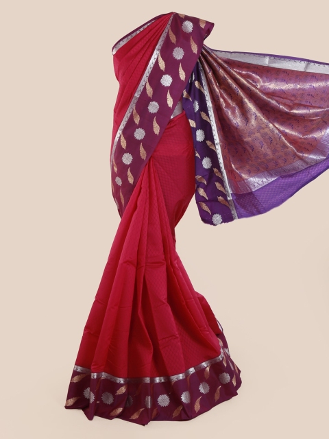 

Pothys Red Woven Design Art Silk Saree