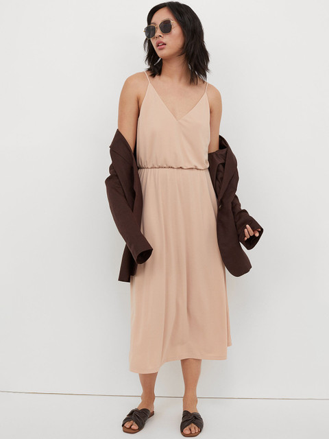 

H&M Beige Jersey Dress