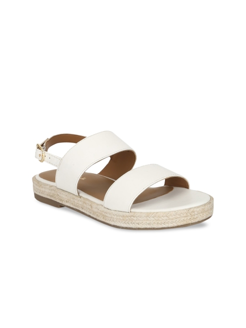 

Truffle Collection Women White Solid Sandals