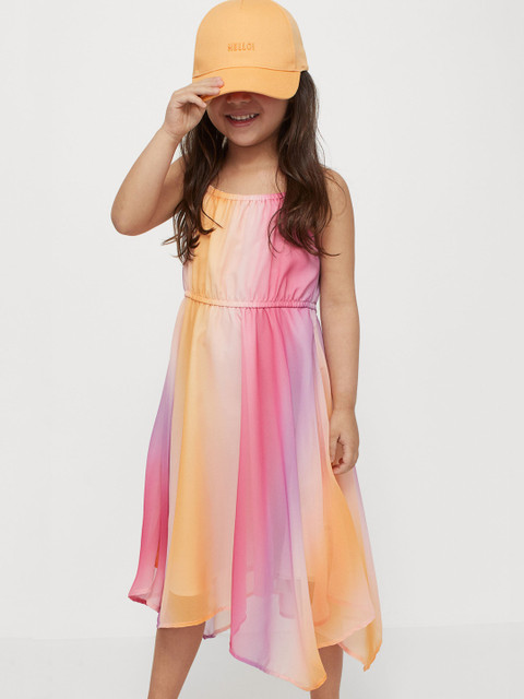 

H&M Girls Pink & Yellow Maxi Dress