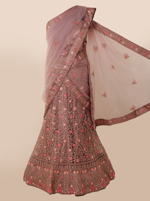 

Pothys Pink Embroidered Net Saree