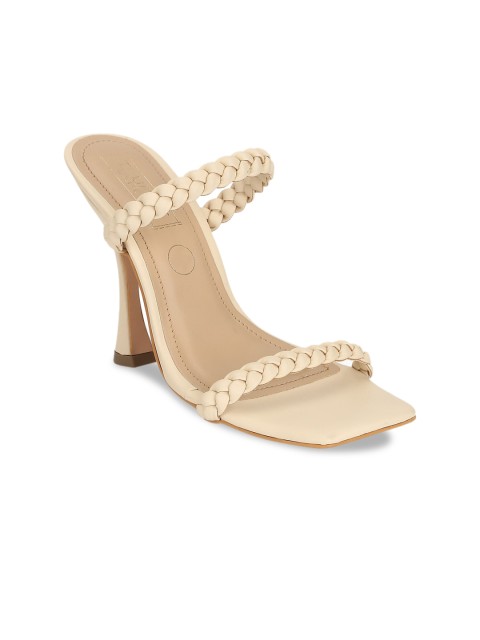 

Truffle Collection Women Nude-Coloured Woven Design Sandals