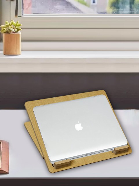 

nestroots Brown Solid Laptop Table