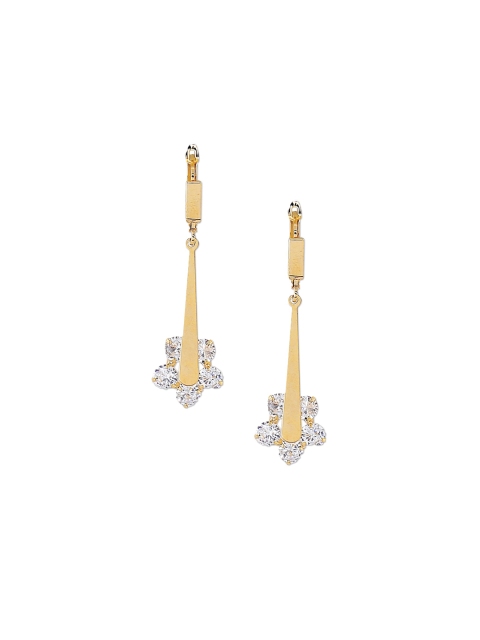

Foxy Sperks Gold-Toned Contemporary Hoop Earrings
