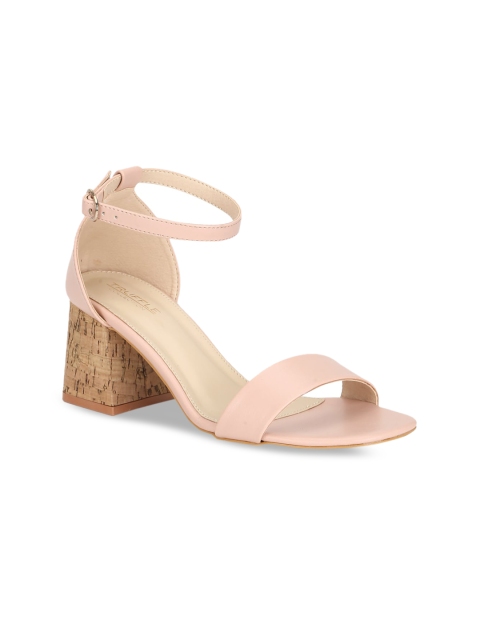 

Truffle Collection Women Pink Textured Sandals