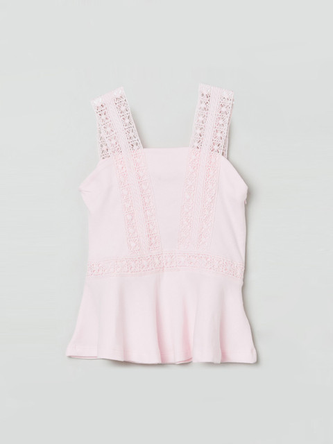 

max Pink Cotton Regular Top