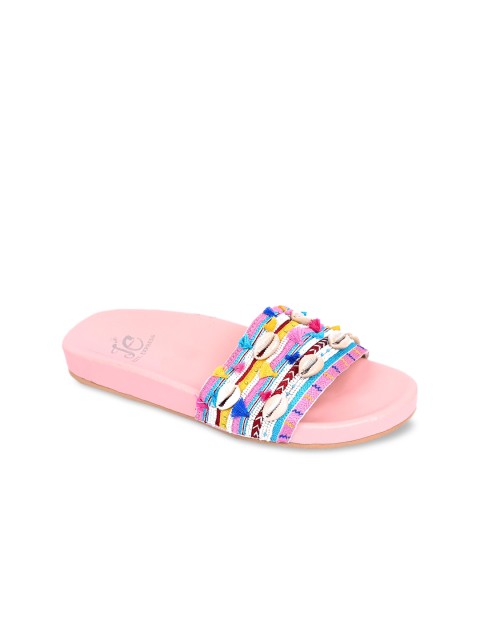 

Jutti Express Women Pink Embellished Sliders