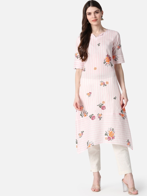 

AHIKA Women White Floral Printed Floral Kurta