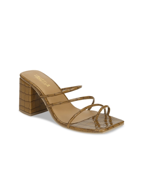 

Truffle Collection Women Brown Printed Sandals