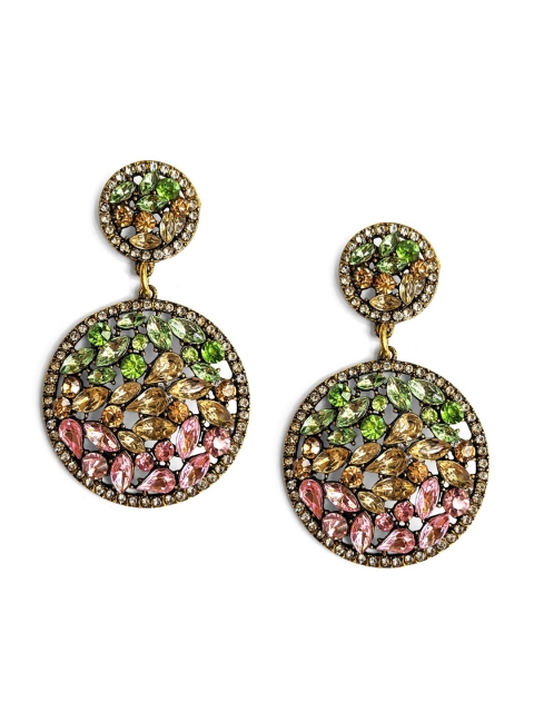 

Foxy Sperks Green Contemporary Handcrafted Drop Earrings