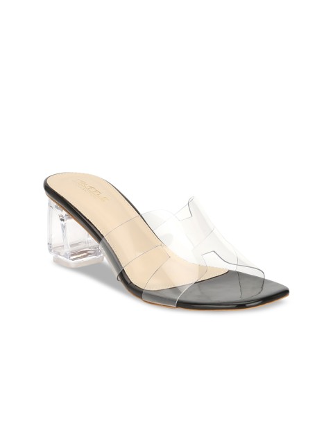 

Truffle Collection Women Black Solid Sandals