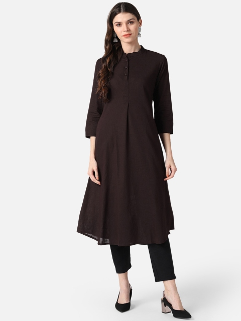 

AHIKA Women Brown Kurta