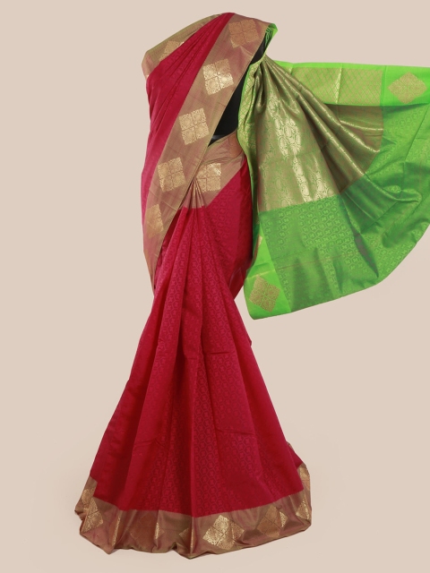 

Pothys Red Woven Design Art Silk Saree