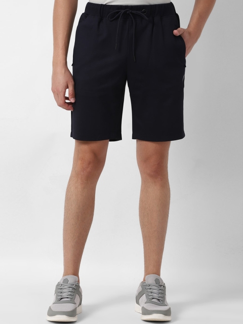 

Louis Philippe Sport Men Navy Blue Solid Slim Fit Regular Shorts