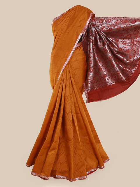 

Pothys Rust Brown Woven Design Art Silk Saree