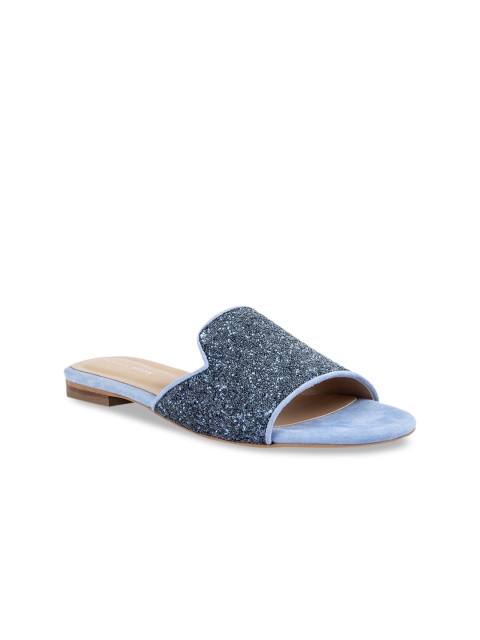 

Vanilla Moon Women Blue Embellished Mules