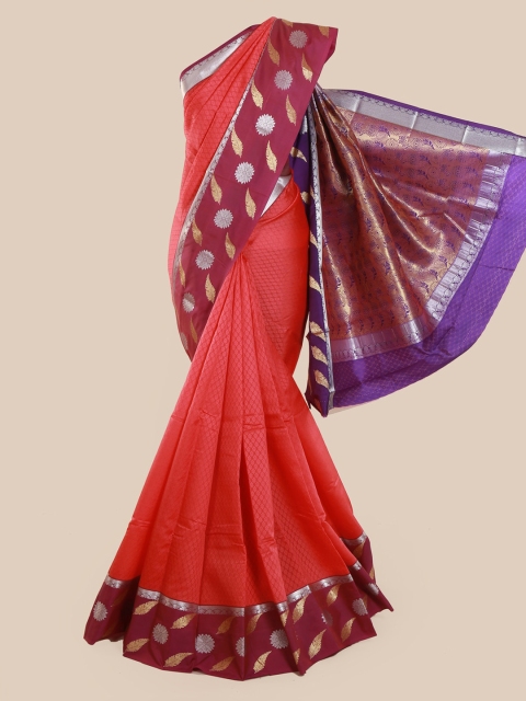 

Pothys Red Woven Design Art Silk Saree