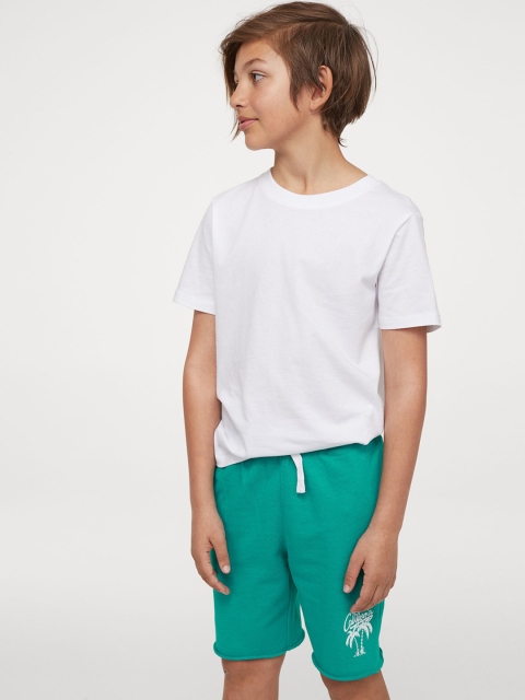 

H&M Boys Turquoise Blue Sweatshirt Shorts