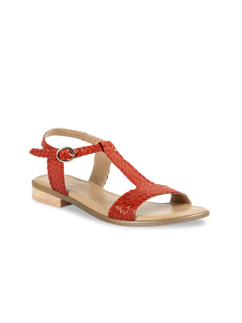 

Vanilla Moon Women Orange Textured Heels