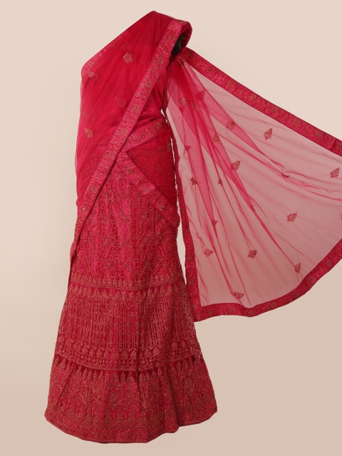 

Pothys Pink Embellished Net Saree