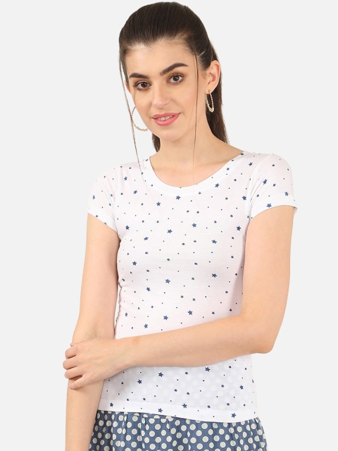 

V2 Value & Variety White & Blue Chambray Regular Top
