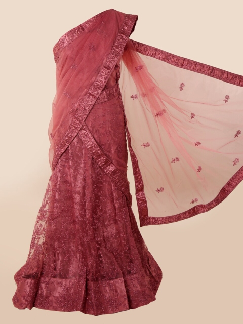 

Pothys Pink Embellished Net Saree