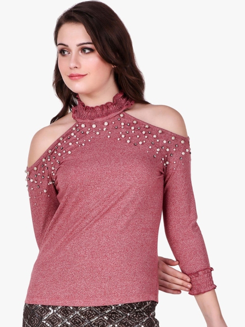 

Texco Pink Embellished Regular Top