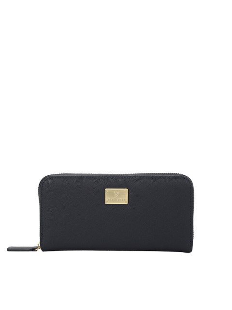 

Van Heusen Woman Navy Blue Textured Zip Around Wallet