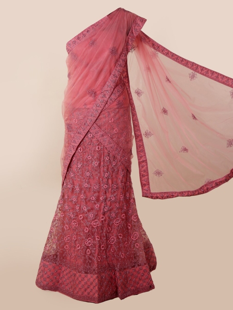 

Pothys Pink Embellished Net Saree