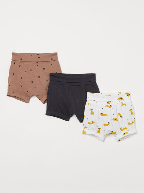 

H&M Unisex 3-Pack Jersey Shorts, White