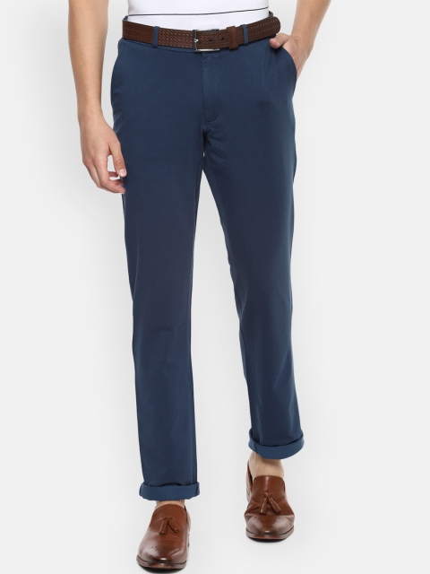 

Louis Philippe Sport Men Blue Slim Fit Solid Regular Trousers