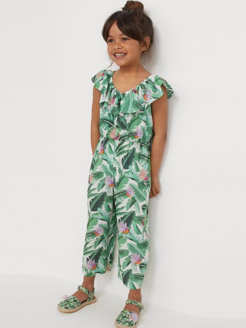 

H&M Girls Multicoloured Patterned Jumpsuit, Multi