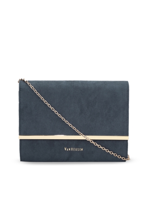 

Van Heusen Navy Blue Textured Sling Bag