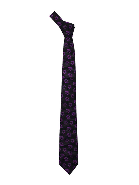 

Blacksmith Purple Woven Design Broad Tie