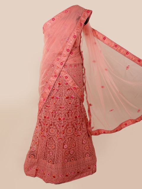 

Pothys Pink Embroidered Net Saree