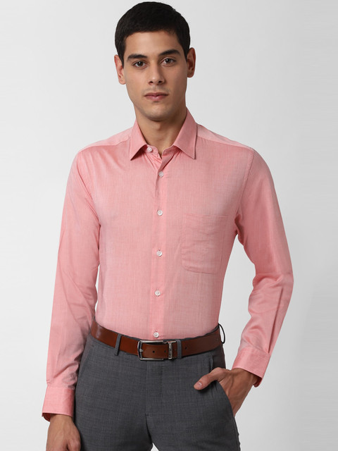 

Peter England Elite Men Pink Slim Fit Solid Formal Shirt