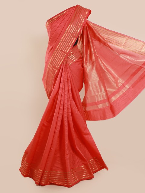 

Pothys Red Striped Art Silk Saree