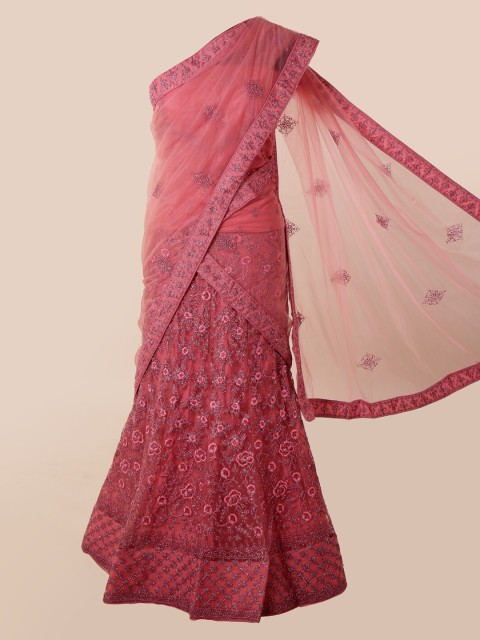

Pothys Pink Embellished Net Saree