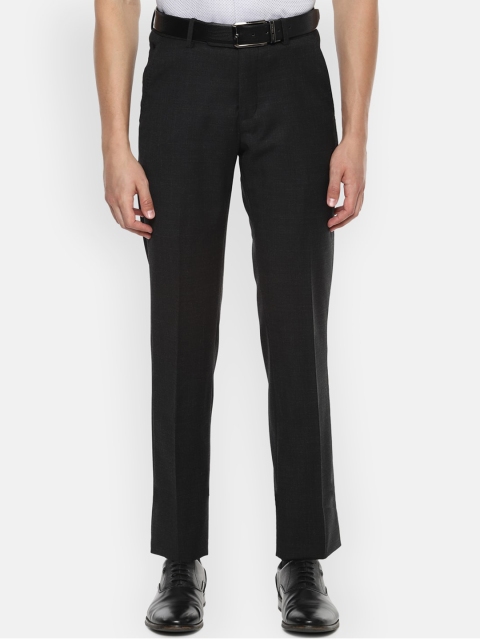 

Louis Philippe Gods & Kings Men Black Regular Fit Solid Formal Trousers