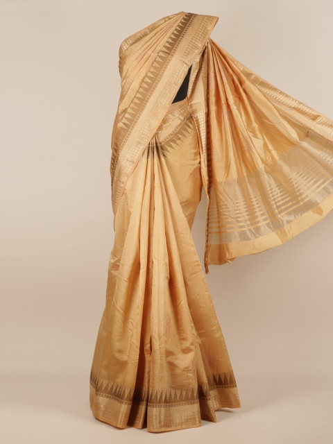 

Pothys Beige Woven Design Jute Silk Saree
