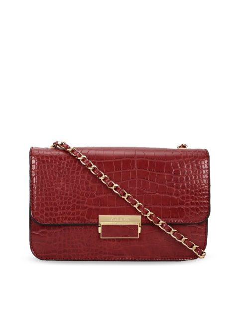 

Van Heusen Maroon Textured Sling Bag