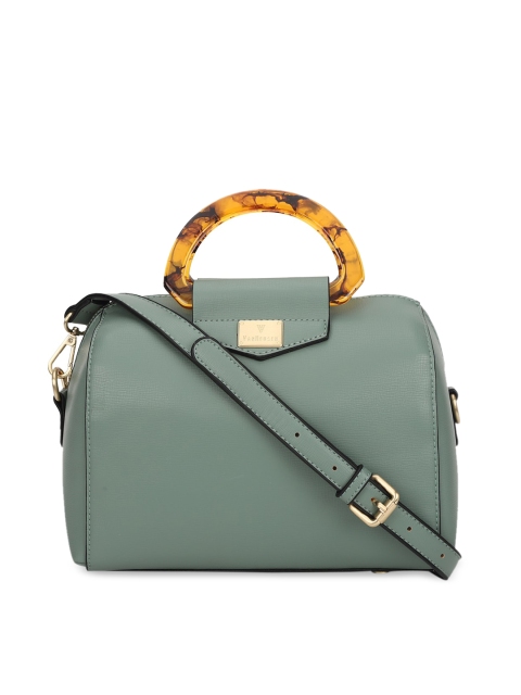 

Van Heusen Green Solid Handheld Bag