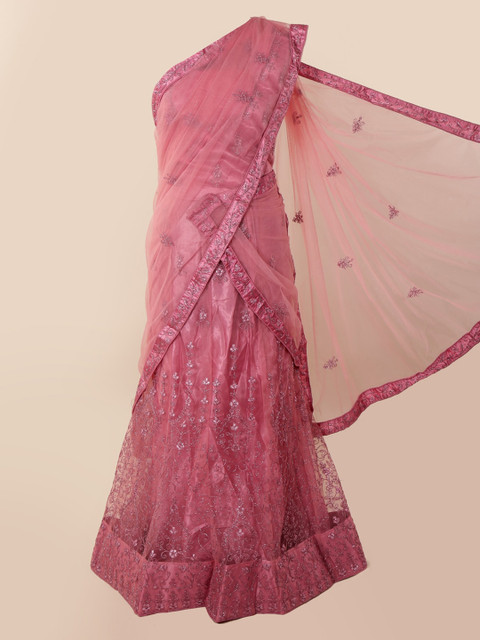 

Pothys Pink Embellished Net Saree