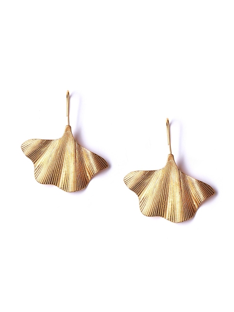 

Foxy Sperks Gold-Toned Contemporary Drop Earrings