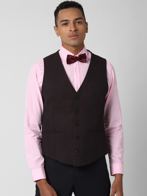 

Peter England Men Brown Solid Formal Waistcoat