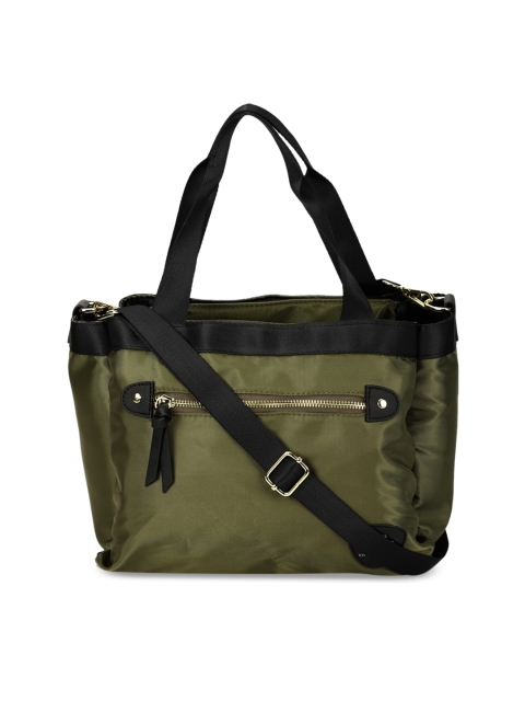 

Van Heusen Woman Olive Green Solid Handheld Bag
