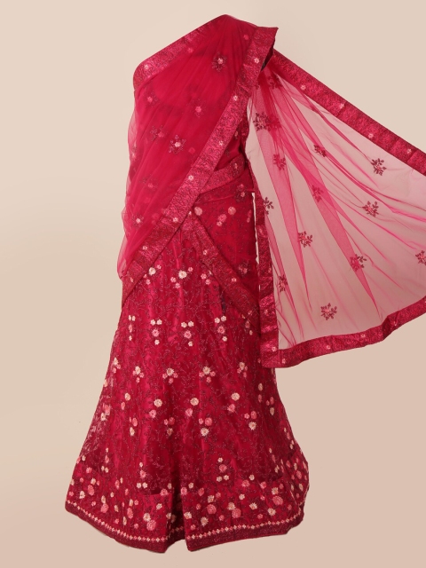 

Pothys Pink Embellished Net Saree