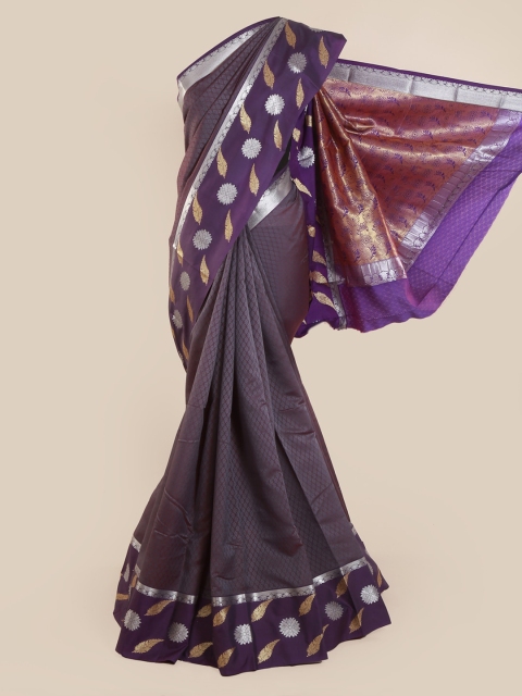 

Pothys Purple & Grey Art Silk Woven Design Saree