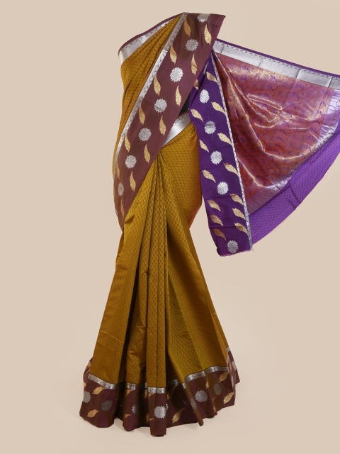 

Pothys Brown Woven Design Art Silk Saree
