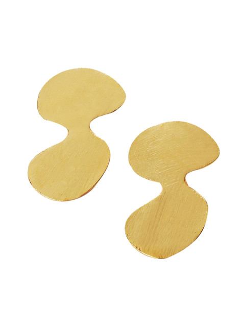 

Foxy Sperks Gold-Toned Contemporary Drop Earrings